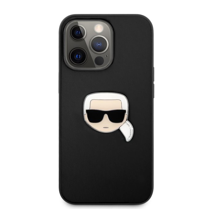 iPhone 13 PRO juoda KARL LAGERFELD nugarėlė KLHCP13LPKMK