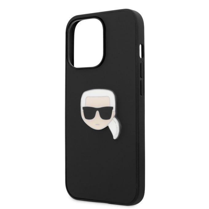 iPhone 13 PRO juoda KARL LAGERFELD nugarėlė KLHCP13LPKMK