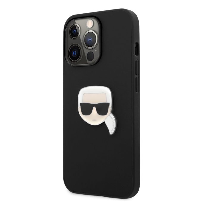iPhone 13 PRO juoda KARL LAGERFELD nugarėlė KLHCP13LPKMK