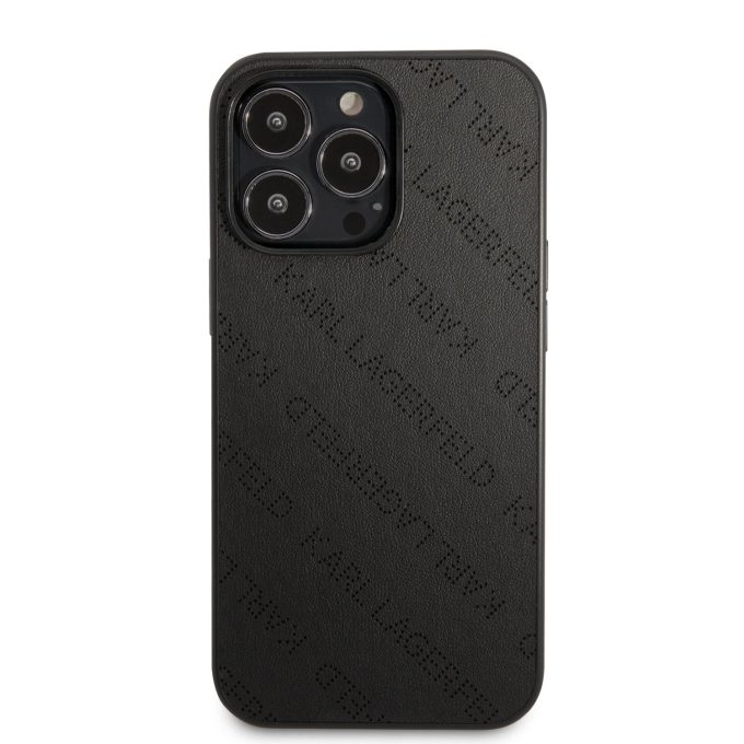 iPhone 13 PRO juoda KARL LAGERFELD nugarėlė KLHCP13LPTLK