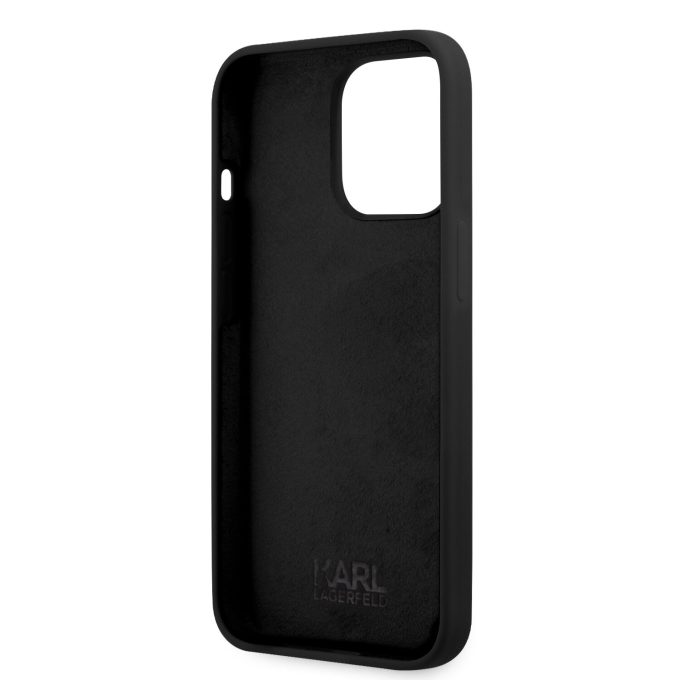 iPhone 13 PRO juoda KARL LAGERFELD nugarėlė KLHCP13LSLKHBK