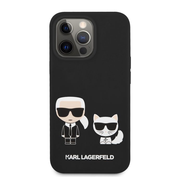 iPhone 13 PRO juoda KARL LAGERFELD nugarėlė KLHCP13LSSKCK