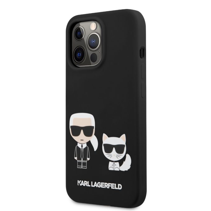 iPhone 13 PRO juoda KARL LAGERFELD nugarėlė KLHCP13LSSKCK