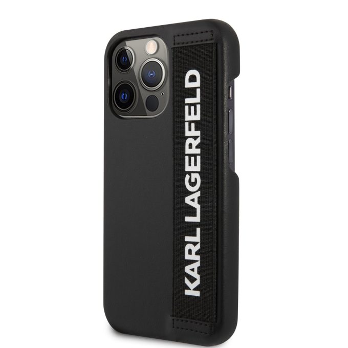 iPhone 13 PRO juoda KARL LAGERFELD nugarėlė KLHCP13LSTKLBK