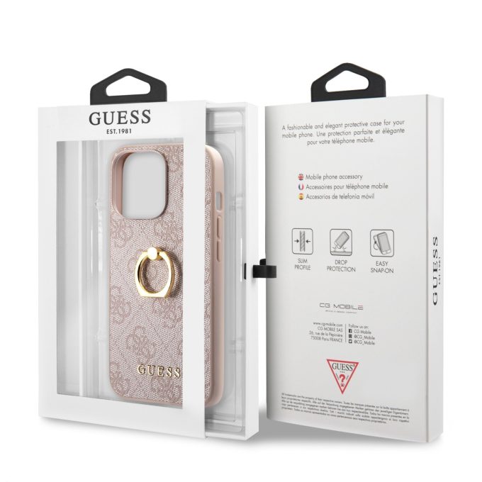 iPhone 13 PRO kreminė GUESS nugarėlė GUHCP13L4GMRPI
