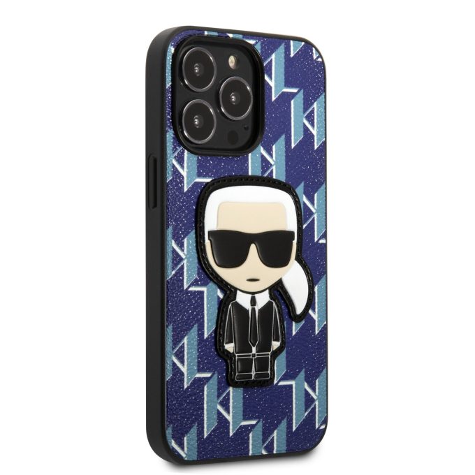 iPhone 13 PRO mėlyna KARL LAGERFELD nugarėlė KLHCP13LPMNIKBL