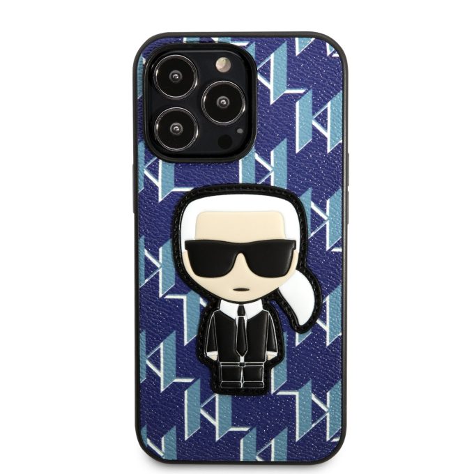 iPhone 13 PRO mėlyna KARL LAGERFELD nugarėlė KLHCP13LPMNIKBL