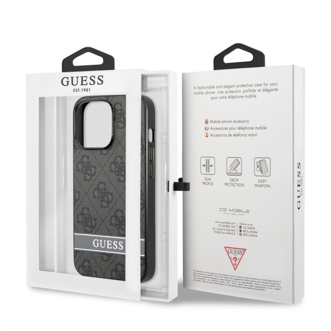 iPhone 13 PRO pilka GUESS nugarėlė GUHCP13LP4SNK