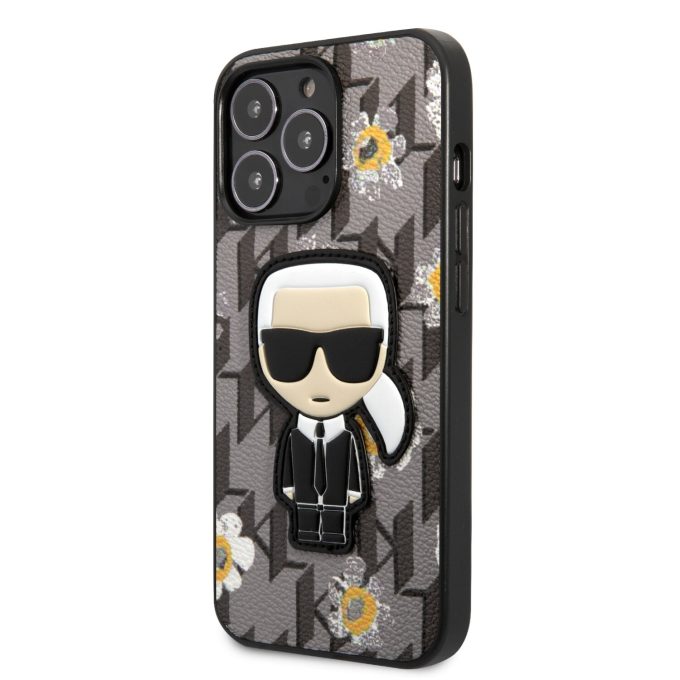 iPhone 13 PRO pilka KARL LAGERFELD nugarėlė KLHCP13LPMNFIK1