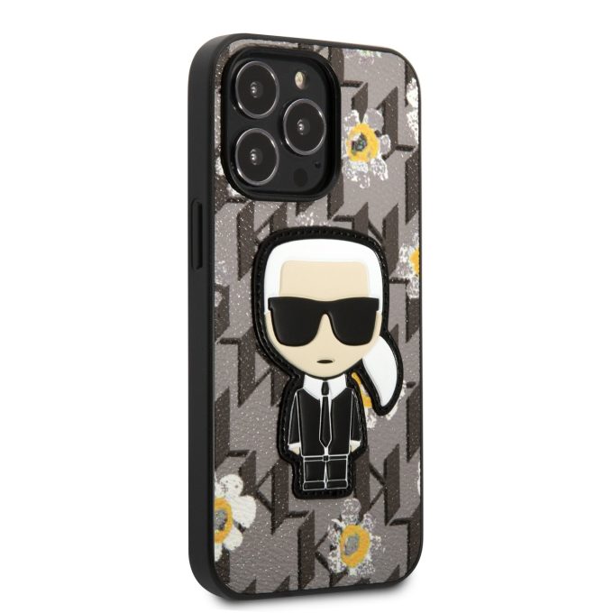 iPhone 13 PRO pilka KARL LAGERFELD nugarėlė KLHCP13LPMNFIK1