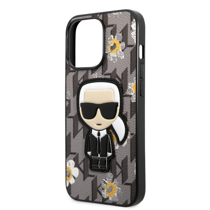 iPhone 13 PRO pilka KARL LAGERFELD nugarėlė KLHCP13LPMNFIK1
