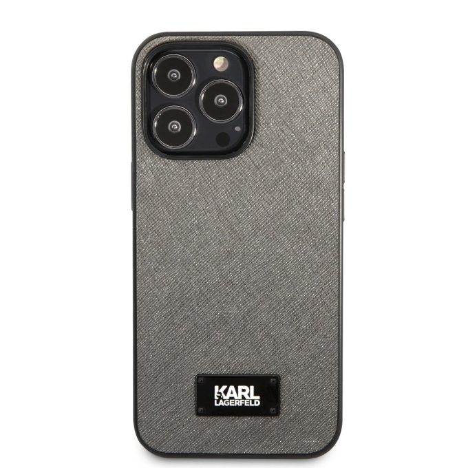 iPhone 13 PRO pilka KARL LAGERFELD nugarėlė KLHCP13LSFMP2DG