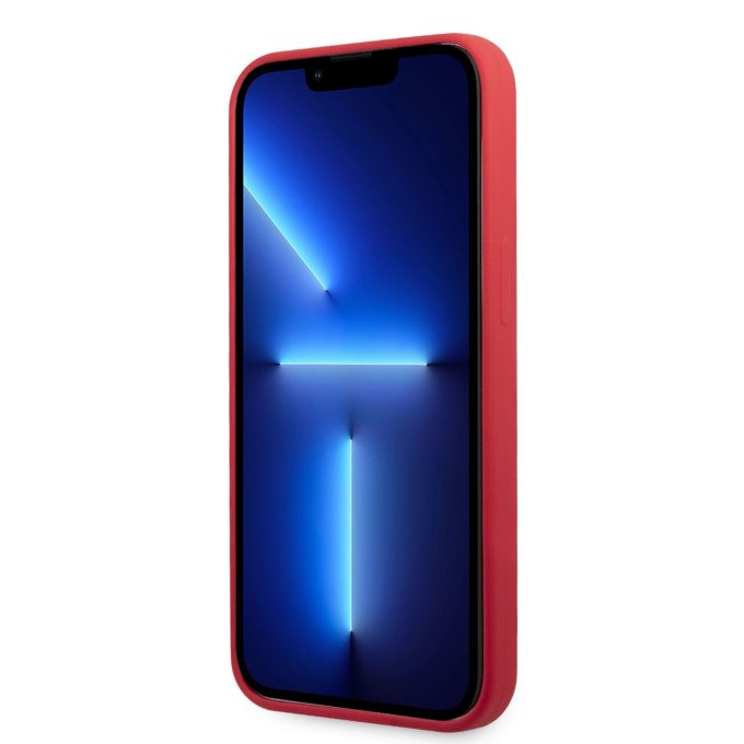 iPhone 13 PRO raudona KARL LAGERFELD nugarėlė KLHCP13LSLMP1R