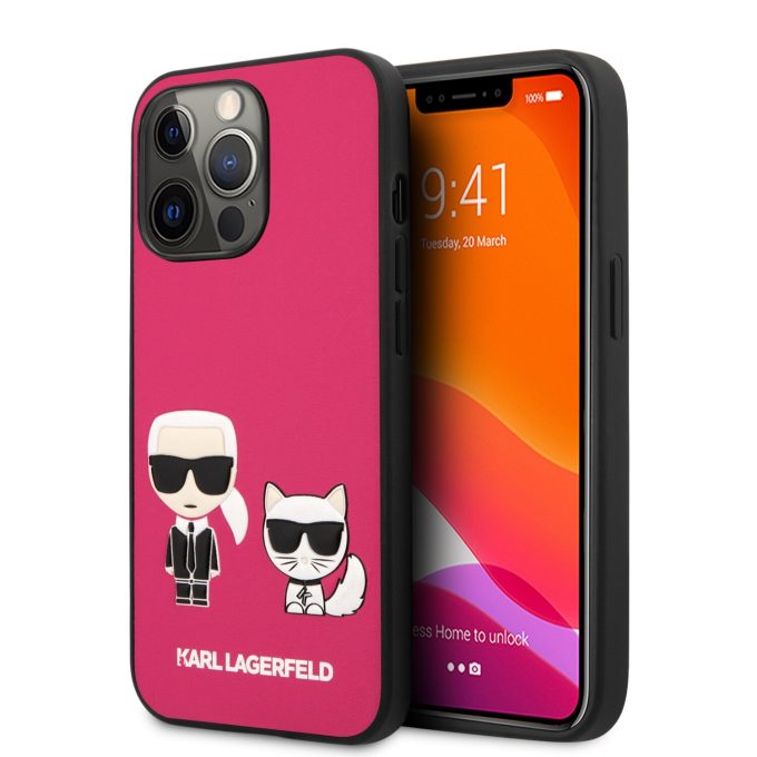 iPhone 13 PRO rožinė KARL LAGERFELD nugarėlė KLHCP13LPCUSKCP