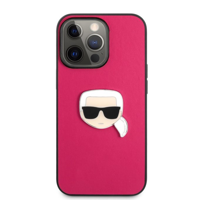 iPhone 13 PRO rožinė KARL LAGERFELD nugarėlė KLHCP13LPKMP