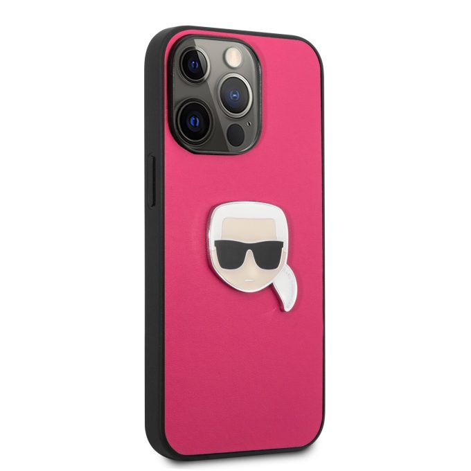 iPhone 13 PRO rožinė KARL LAGERFELD nugarėlė KLHCP13LPKMP