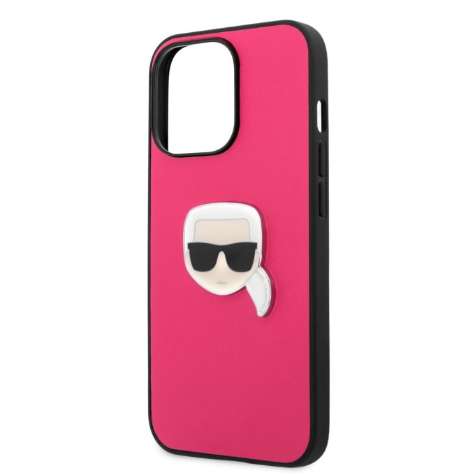 iPhone 13 PRO rožinė KARL LAGERFELD nugarėlė KLHCP13LPKMP