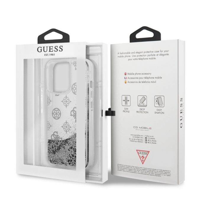 iPhone 13 PRO sidabro sp. water GUESS nugarėlė GUHCP13LLGPESI