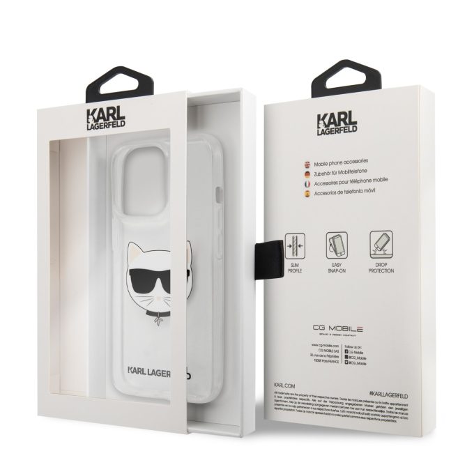 iPhone 13 PRO skaidri KARL LAGERFELD nugarėlė KLHCP13LCTR
