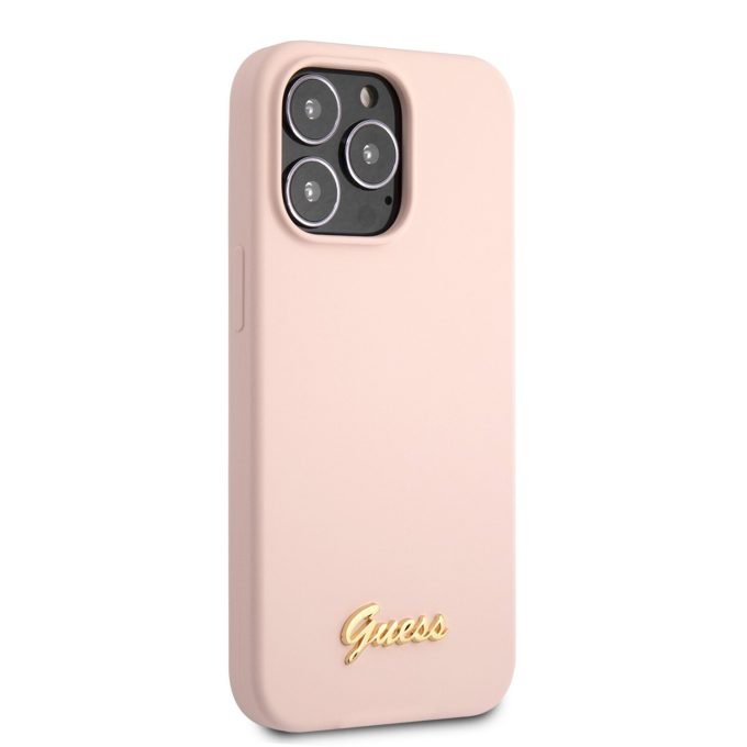 iPhone 13 PRO šv. rožinė GUESS nugarėlė GUHCP13LLSLMGLP