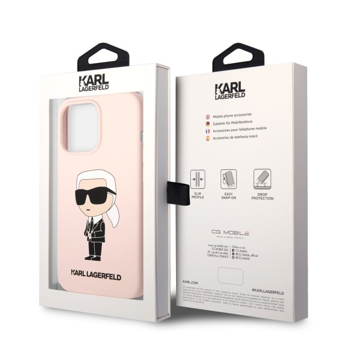 iPhone 13 PRO šviesiai rožinė NFT KARL LAGERFELD nugarėlė