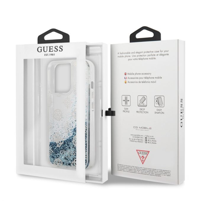 iPhone 13 PRO žydra water GUESS nugarėlė GUHCP13LLGPEBL