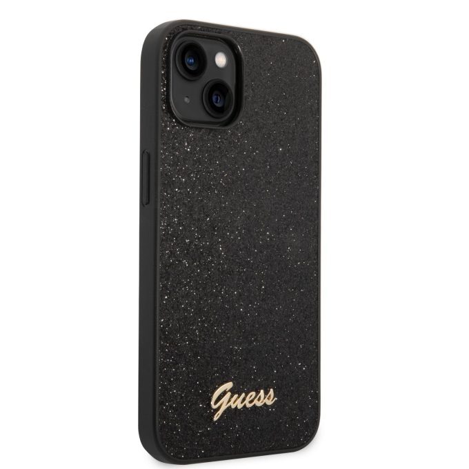 iPhone 14/13 juoda glitter GUESS nugarėlė GUHCP14SHGGSHK