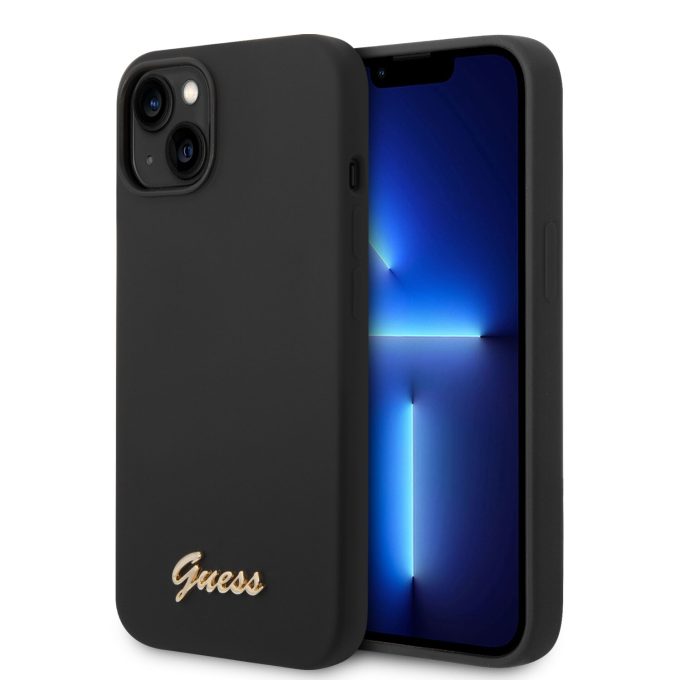 iPhone 14/13 juoda GUESS nugarėlė GUHCP14SSLSMK