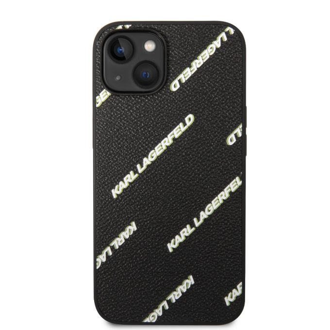 iPhone 14/13 juoda KARL LAGERFELD nugarėlė KLHCP14SPGMLKFK