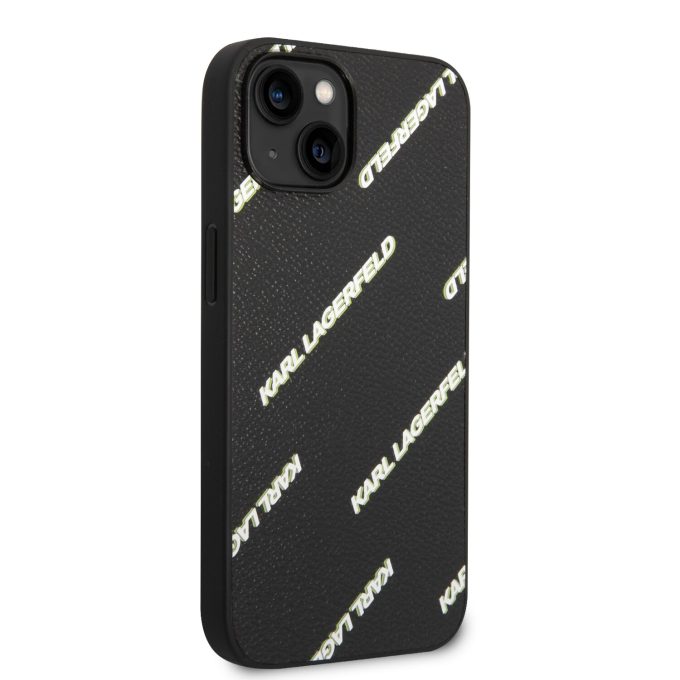 iPhone 14/13 juoda KARL LAGERFELD nugarėlė KLHCP14SPGMLKFK
