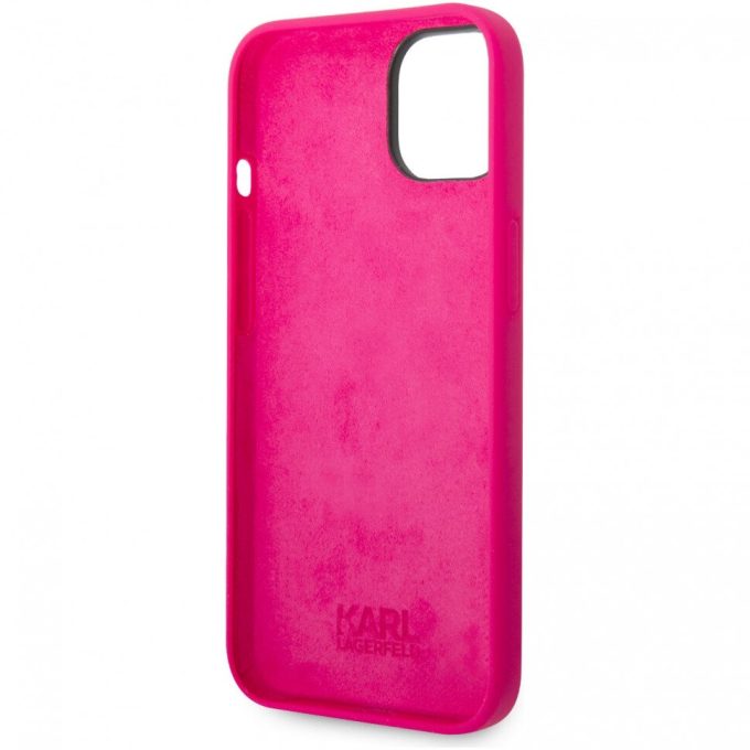 iPhone 14/13 neo rožinė KARL LAGERFELD nugarėlė KLHCP14SSRSGVTF