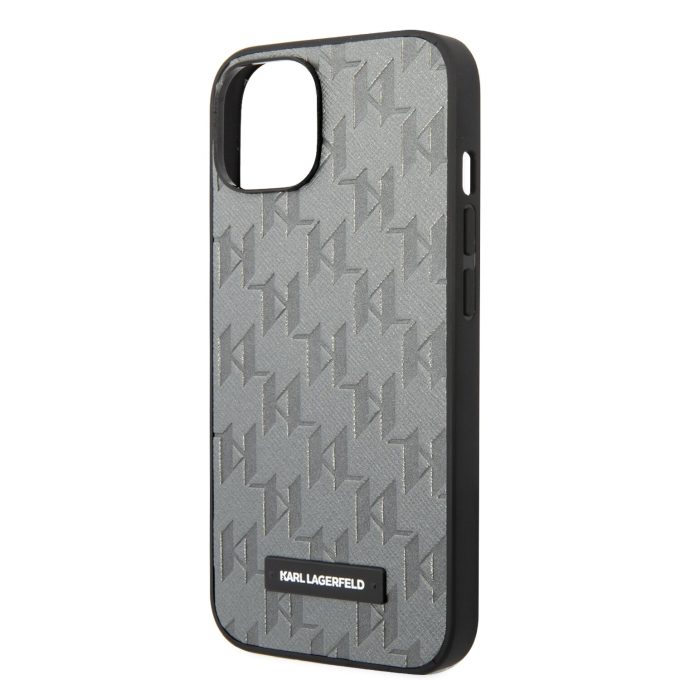 iPhone 14/13 pilka KARL LAGERFELD nugarėlė KLHCP14SSAKLHPG