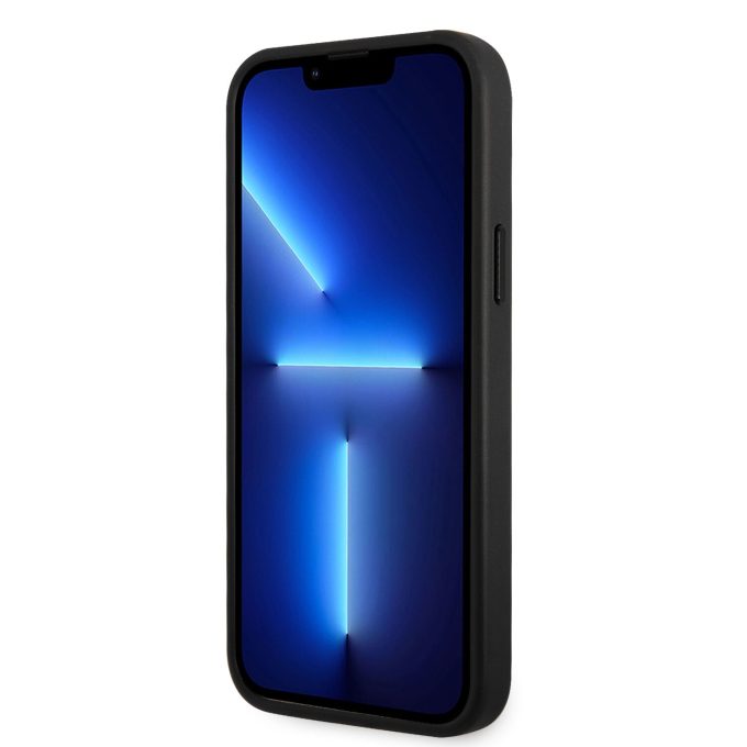 iPhone 14 PLUS black TUMI Leather W/ Vertical Card Slot nugarėlė