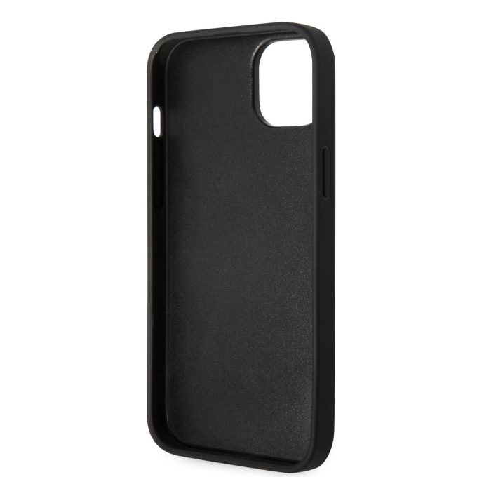 iPhone 14 PLUS juoda glitter KARL LAGERFELD nugarėlė KLHCP14MGFKPK