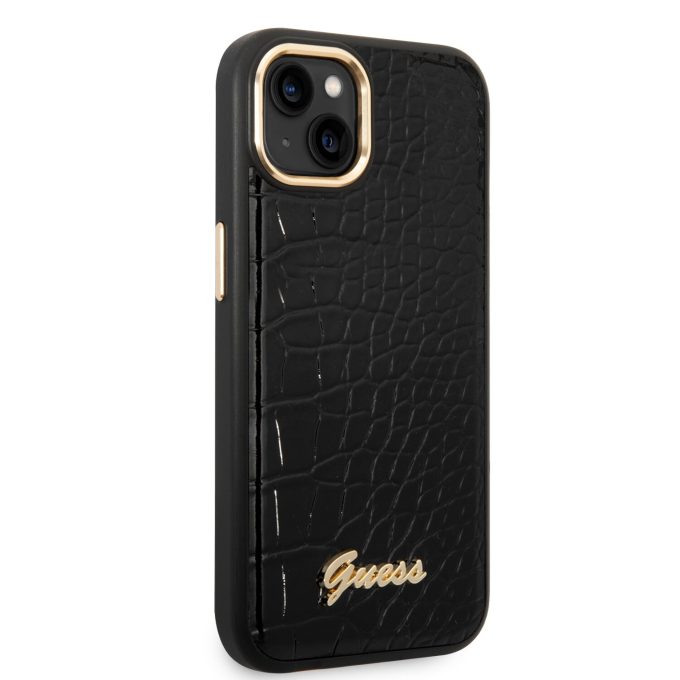 iPhone 14 PLUS juoda GUESS nugarėlė GUHCP14MHGCRHK