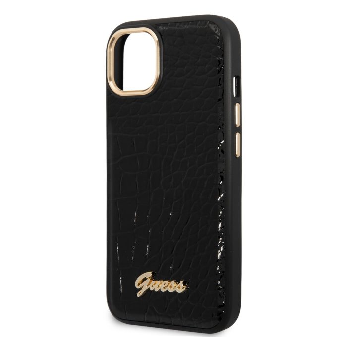 iPhone 14 PLUS juoda GUESS nugarėlė GUHCP14MHGCRHK