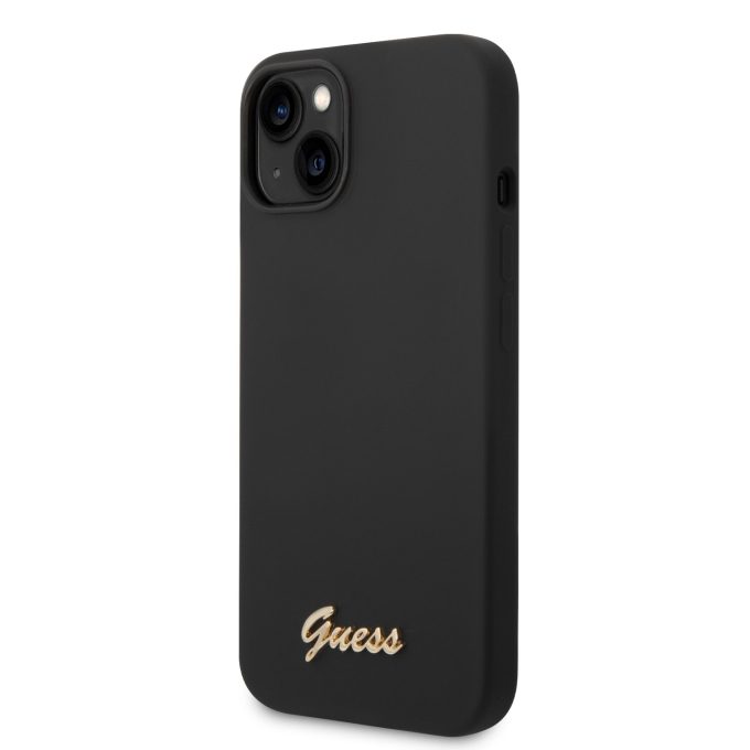 iPhone 14 PLUS juoda GUESS nugarėlė GUHCP14MSLSMK