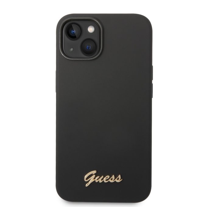 iPhone 14 PLUS juoda GUESS nugarėlė GUHCP14MSLSMK