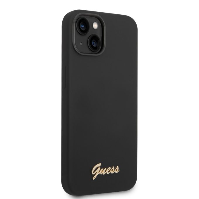iPhone 14 PLUS juoda GUESS nugarėlė GUHCP14MSLSMK