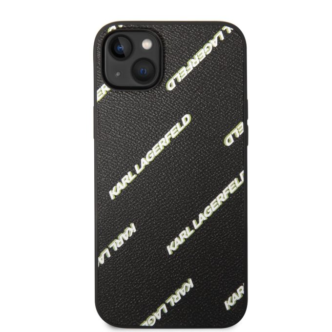 iPhone 14 PLUS juoda KARL LAGERFELD nugarėlė KLHCP14MPGMLKFK