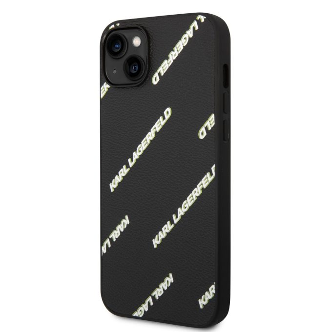 iPhone 14 PLUS juoda KARL LAGERFELD nugarėlė KLHCP14MPGMLKFK