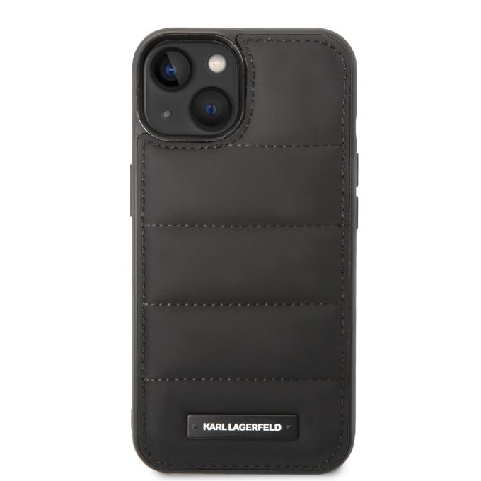 iPhone 14 PLUS juoda KARL LAGERFELD nugarėlė KLHCP14MPSQAK