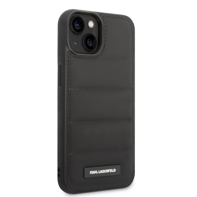 iPhone 14 PLUS juoda KARL LAGERFELD nugarėlė KLHCP14MPSQAK