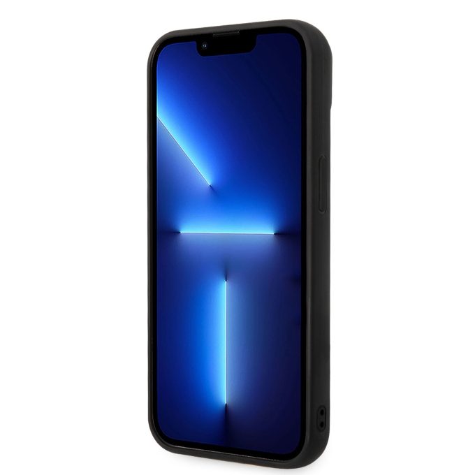 iPhone 14 PLUS juoda KARL LAGERFELD nugarėlė KLHCP14MPSQAK