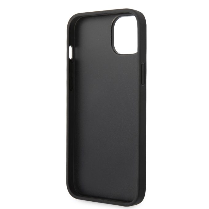 iPhone 14 PLUS juoda KARL LAGERFELD nugarėlė KLHCP14MSAKLHPK