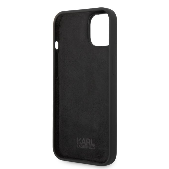 iPhone 14 PLUS juoda KARL LAGERFELD nugarėlė KLHCP14MSRSGVTK
