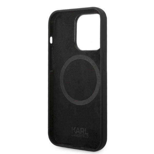 iPhone 14 PLUS juoda Magsafe KARL LAGERFELD nugarėlė KLHMP14MSSKCK - Image 2