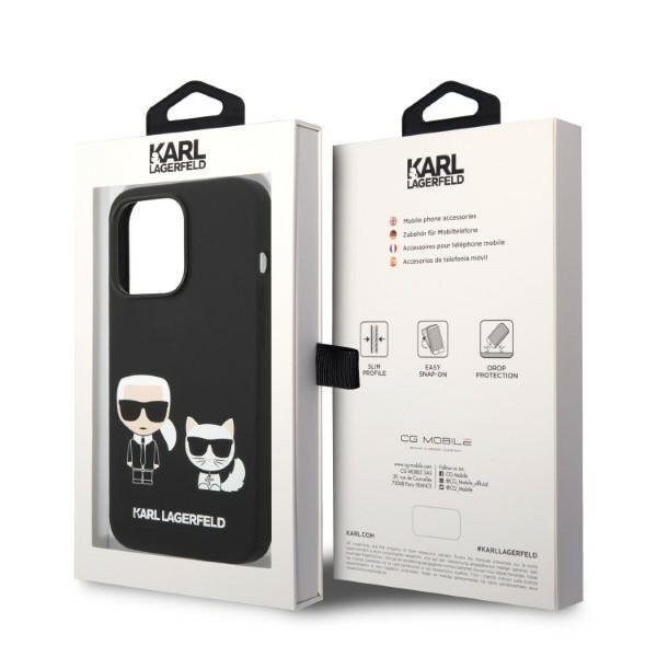 iPhone 14 PLUS juoda Magsafe KARL LAGERFELD nugarėlė KLHMP14MSSKCK - Image 4