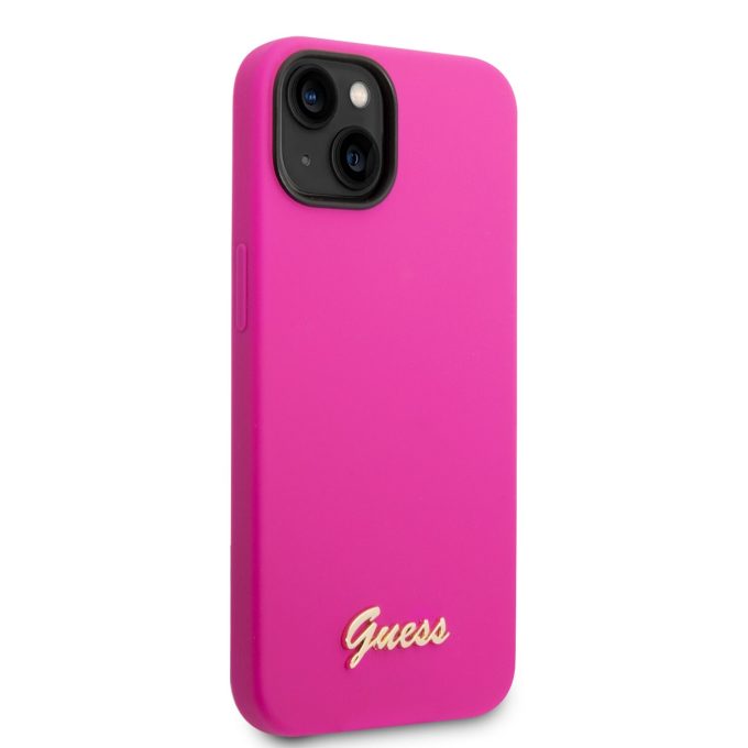 iPhone 14 PLUS neo rožinė GUESS nugarėlė GUHCP14MSLSMF