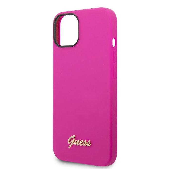 iPhone 14 PLUS neo rožinė GUESS nugarėlė GUHCP14MSLSMF